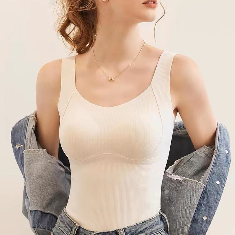 גופייה מעובה וחמה עם חזייה עם מדף 🥰