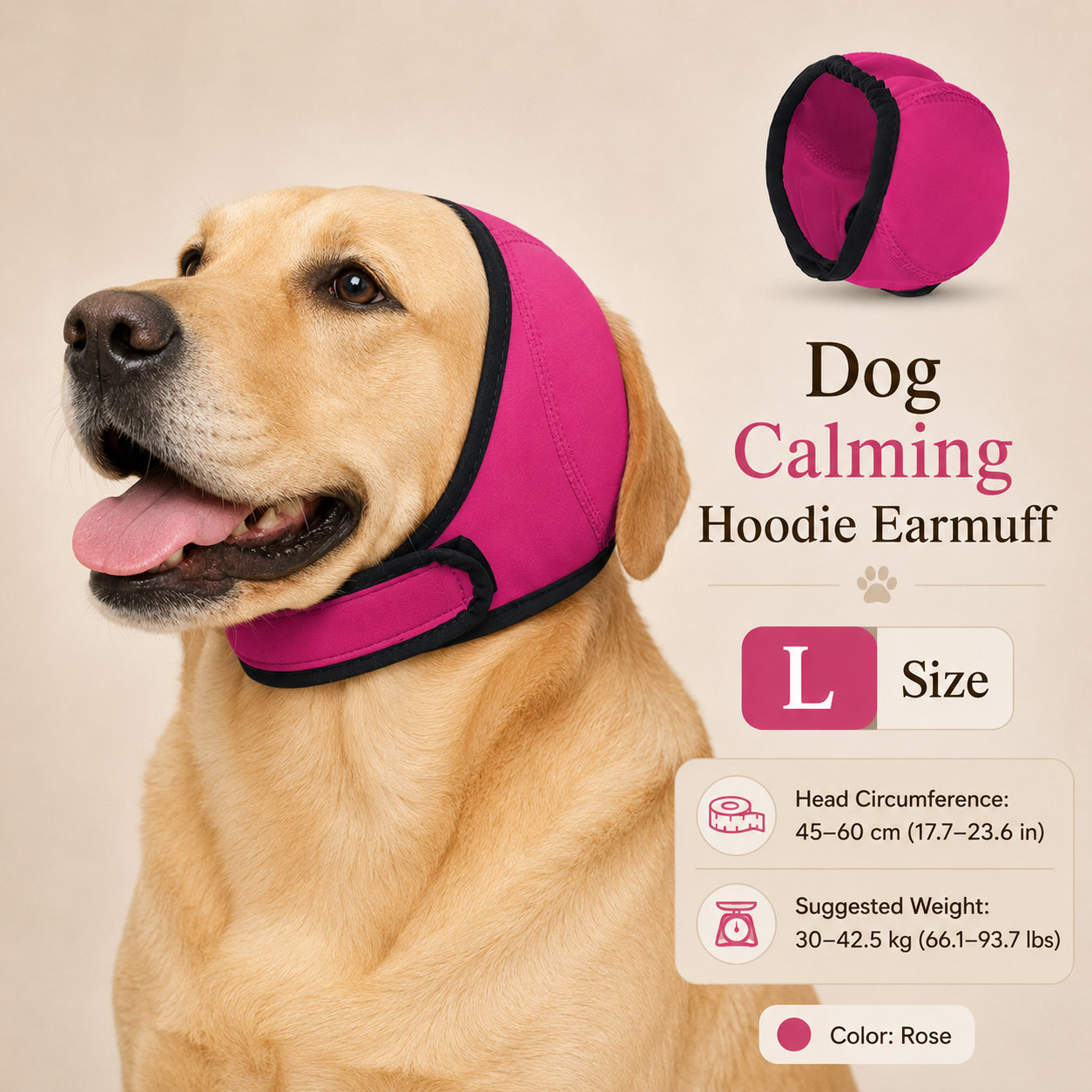 🐶🛡️ Waterproof Dog Calming Hoodie | Noise & Water Protection