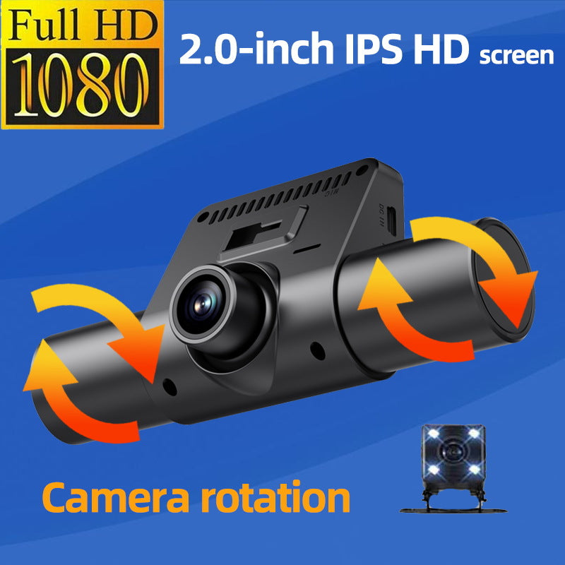מצלמת דאש 1080P 4 ערוצים עם ראיית לילה