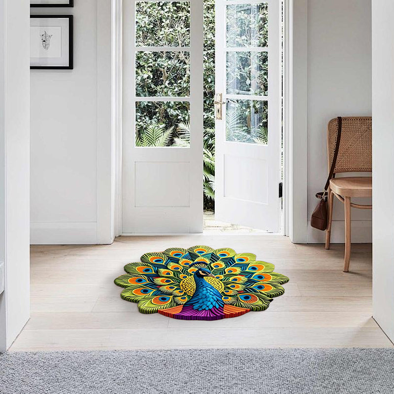 🏠2025 New Product🦚 Quick-Dry Non-Slip Peacock Mat