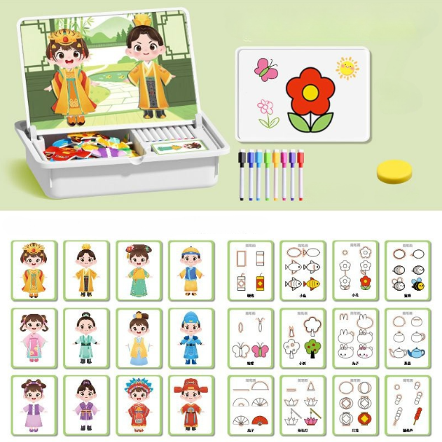 פאזל מגנטי כיפי – משחק חינוכי דו־צדדי לילדים