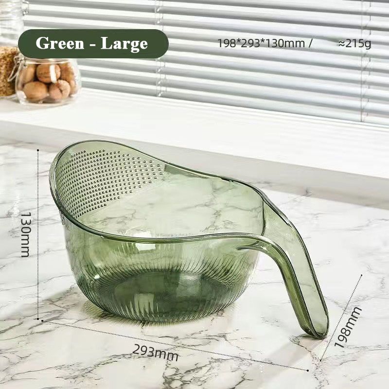 🍚 מסננת רב-תכליתית לשטיפת אורז עם ידית | 🌿 קלה לשימוש ועמידה
