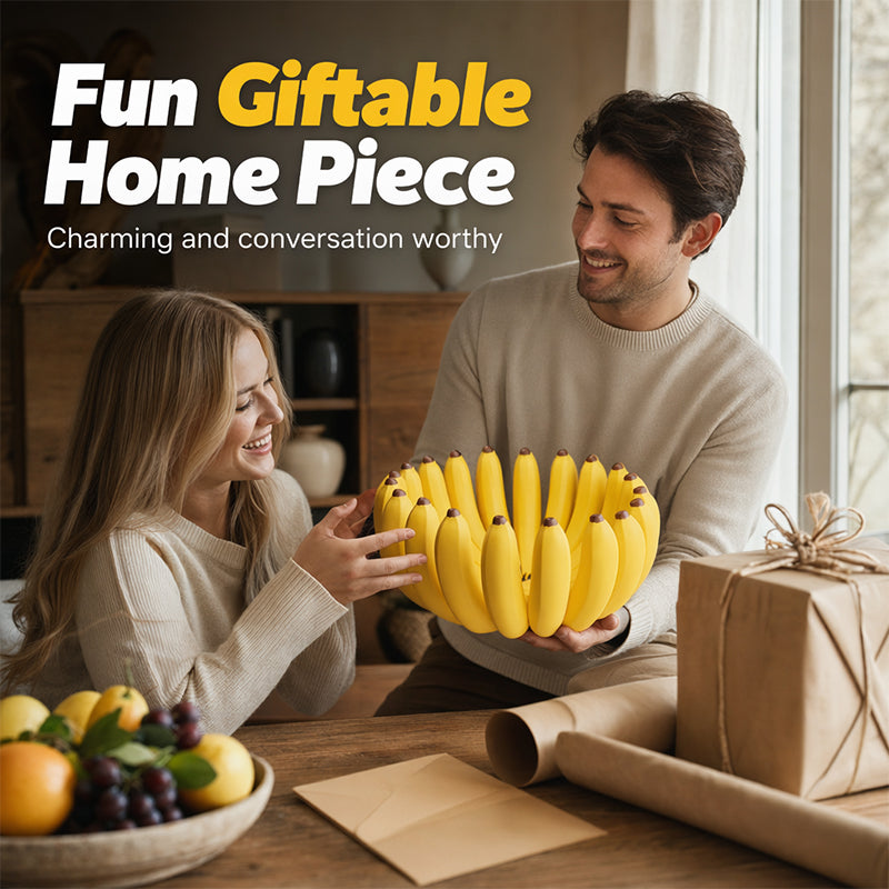 🍌 Creative Banana-Shaped Fruit Bowl | Decorative Storage Organizer