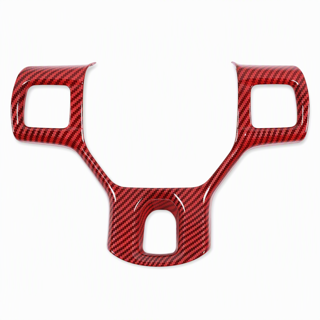 ✨ Steering Wheel Trim Cover For RAM Trucks – Carbon Look, Scratch-proof, Snap-on 🛠️