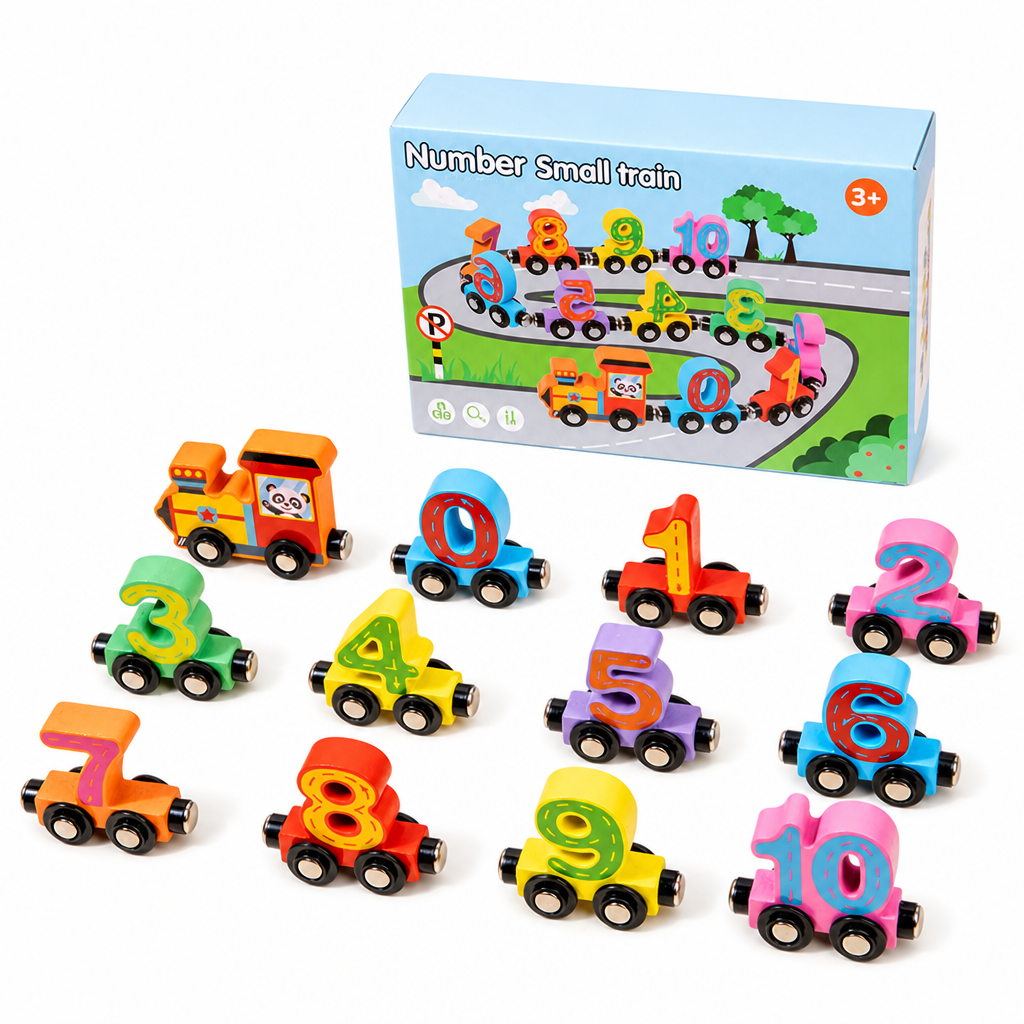 🖤Black Friday Hot Sale 50% OFF♟️Magnetic Number Train Toy Set for Kids