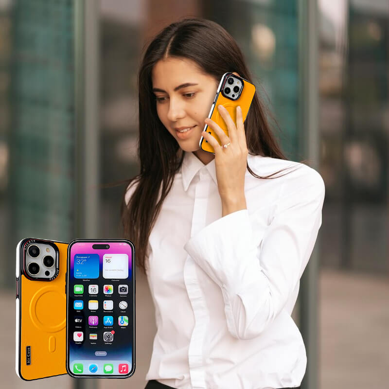 נרתיק טלפון מגנטי מעור לסדרת אייפון