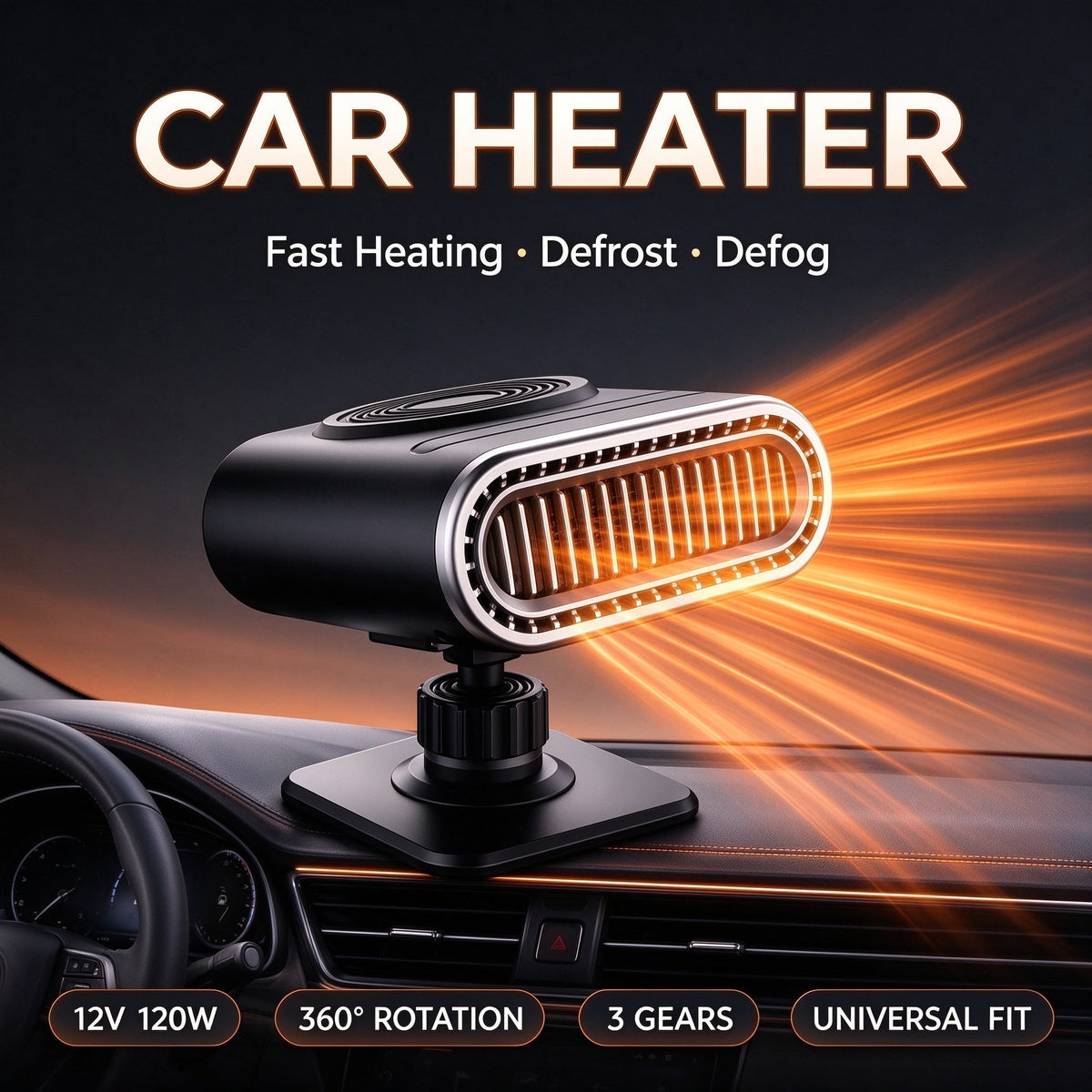 💥2026 HOT SALE💞50K+ SOLD! ✨ 50% OFF!💥2-in-1 Portable Car Heater and Windshield Defroster