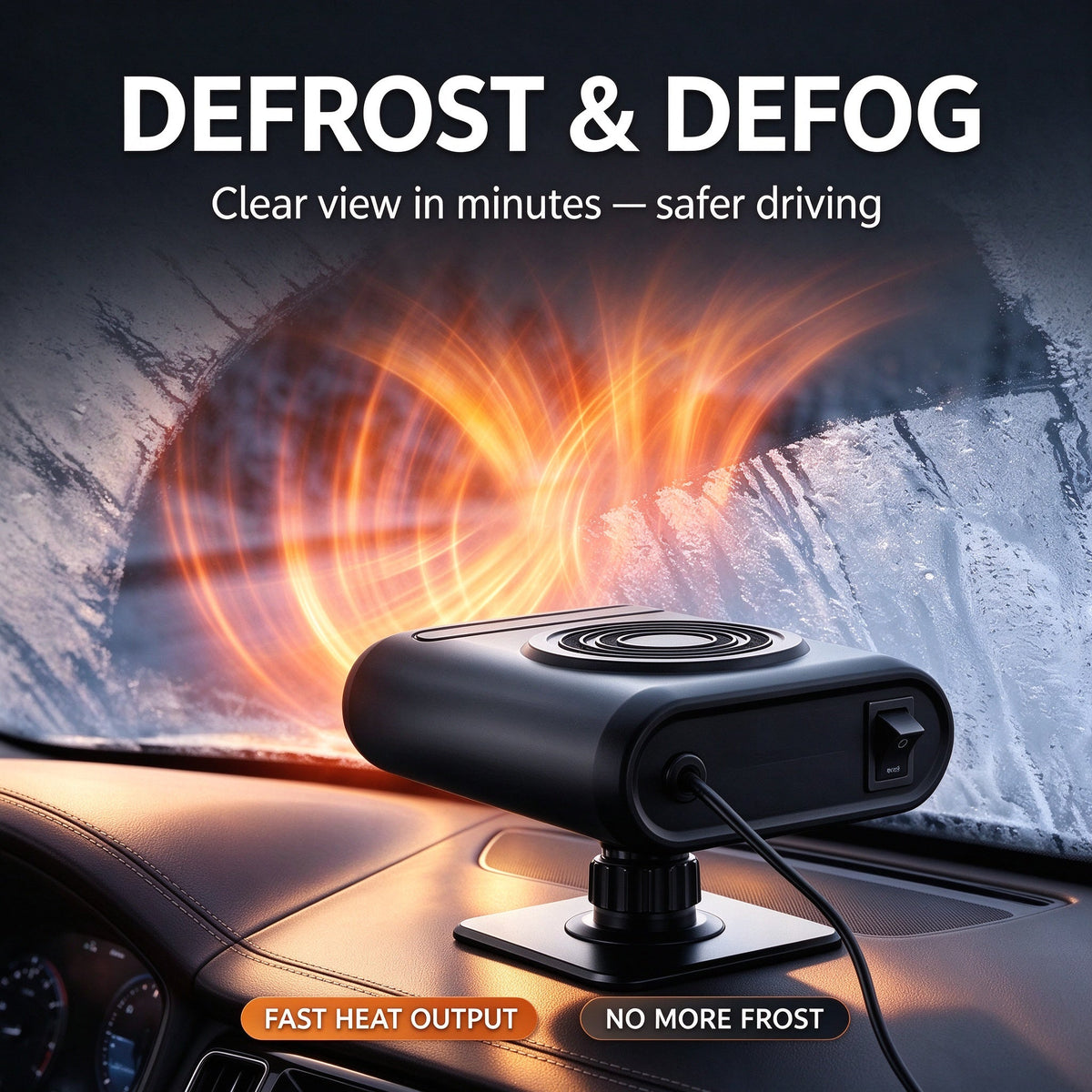💥2026 HOT SALE💞50K+ SOLD! ✨ 50% OFF!💥2-in-1 Portable Car Heater and Windshield Defroster