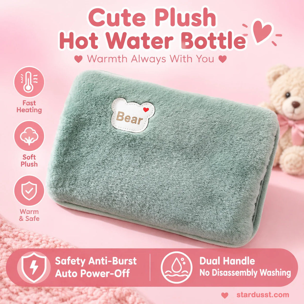 🎄Christmas Sale!! Just £10.99!⏰Rechargeable hot water bottles, heat packs, explosion-proof heat pads
