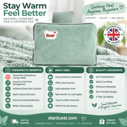 🎄Christmas Sale!! Just £10.99!⏰Rechargeable hot water bottles, heat packs, explosion-proof heat pads
