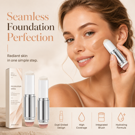 🎁Last Day BUY 1 GET 1 FREE🎉2-in-1 High Coverage Foundation Stick