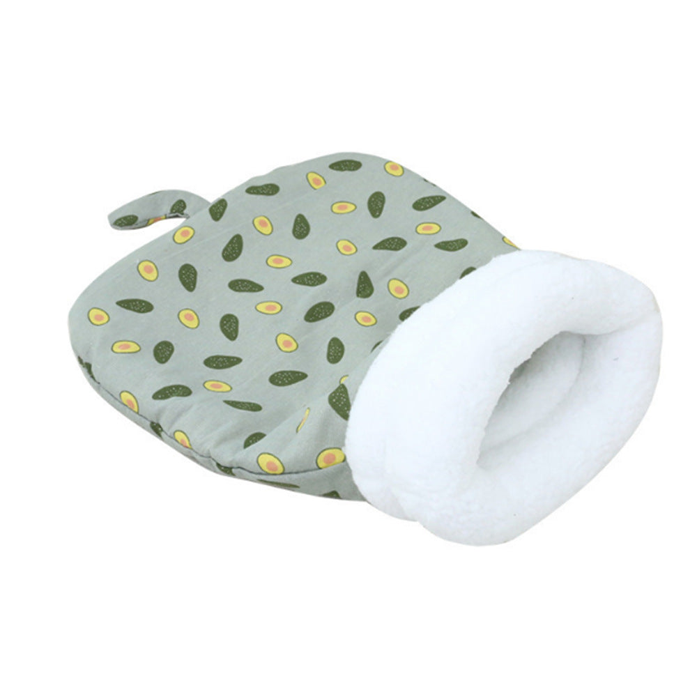 🐱☁️Plush Cave-Style Semi-Enclosed Cat Sleeping Bag Pet Bed | Soft Plush Lining, Washable and Easy to Care🧺