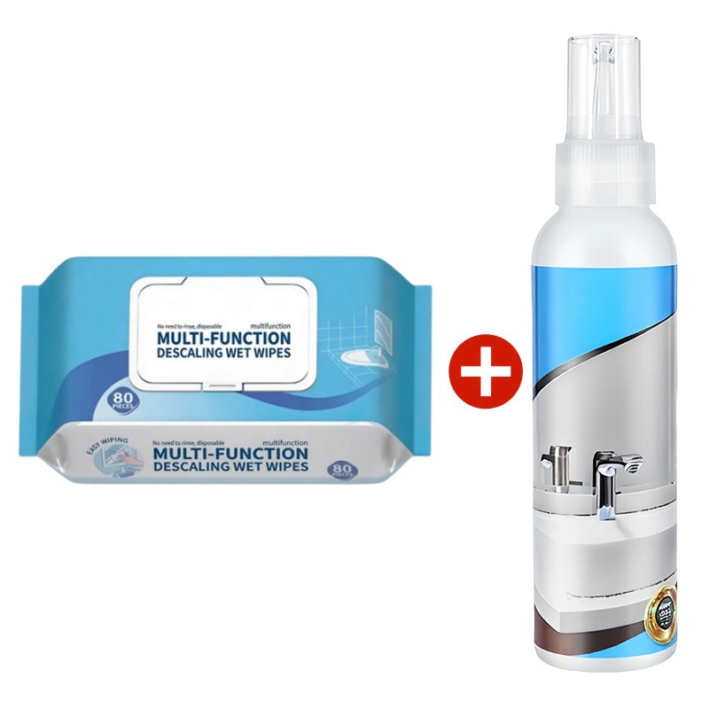 ✨🧼 מגבוני ניקוי וסילוק אבנית רב-תכליתיים לחדר האמבטיה 🚿🪥