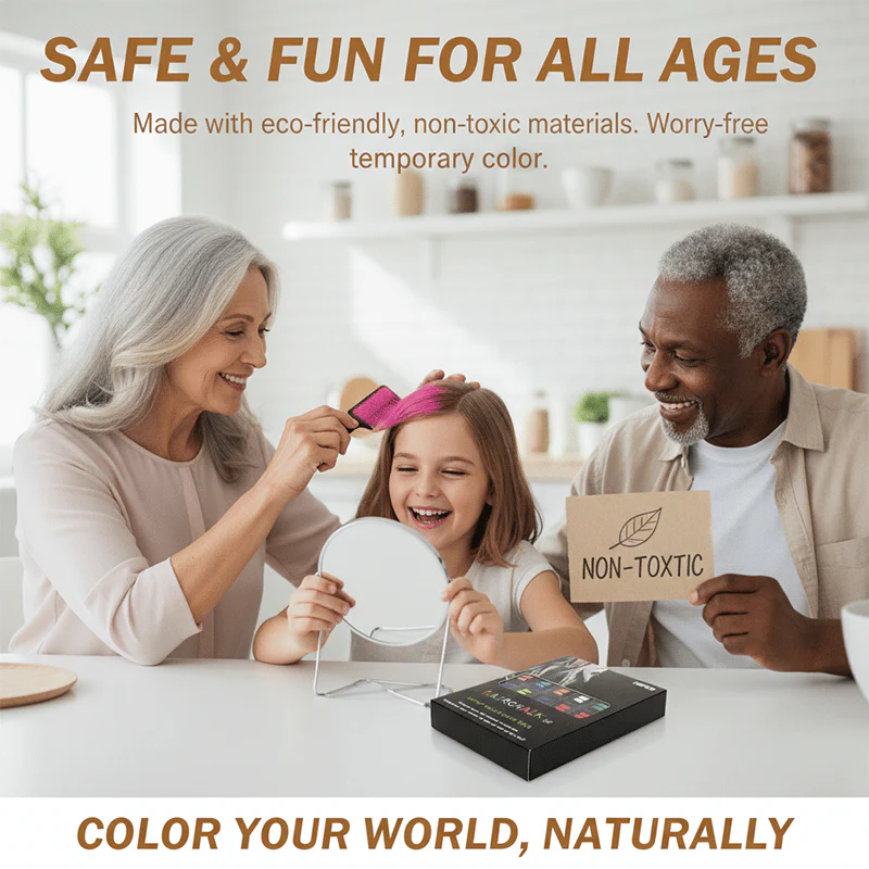 🎅מכירה מוקדמת לחג המולד - 50% הנחה✨מסרק גיר זמני לצביעת שיער - ללא אכזריות