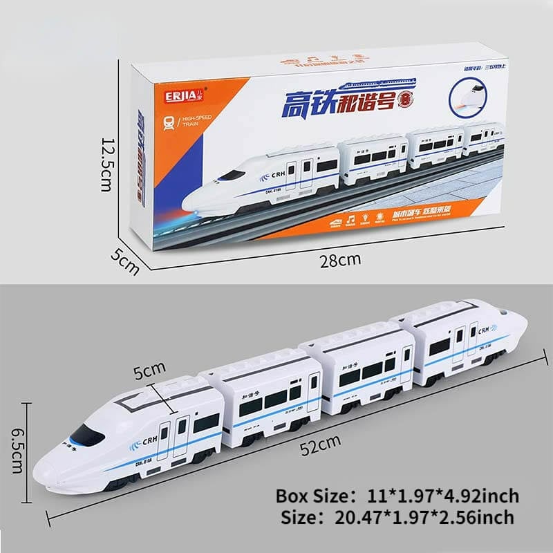 🚅סימולציה אוניברסלית חשמלית רכבת במהירות גבוהה צעצוע רכבת הרמוניה