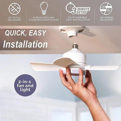 ⏳מבצע יום אחרון: 49% הנחה🔥 מאוורר תקרה עם תאורת LED SmartBreez™ 40W – 20.5 אינץ', שקט במיוחד עם שלט רחוק 🎯 | E27 + מתאם B22 חינם 🔌 | לחדר שינה 😴, מטבח 👩‍🍳 ומוסך 🛠️ – מוכן לשימוש בבריטניה!