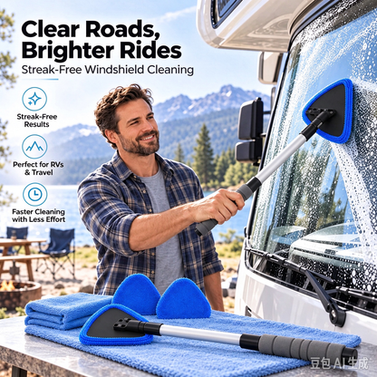 🎁2026 New Arrivals 50% OFF💥 Dual Magnetic Car Window Cleaner | Streak-Free Cleaning Kit for Car Glass 🛡️💪