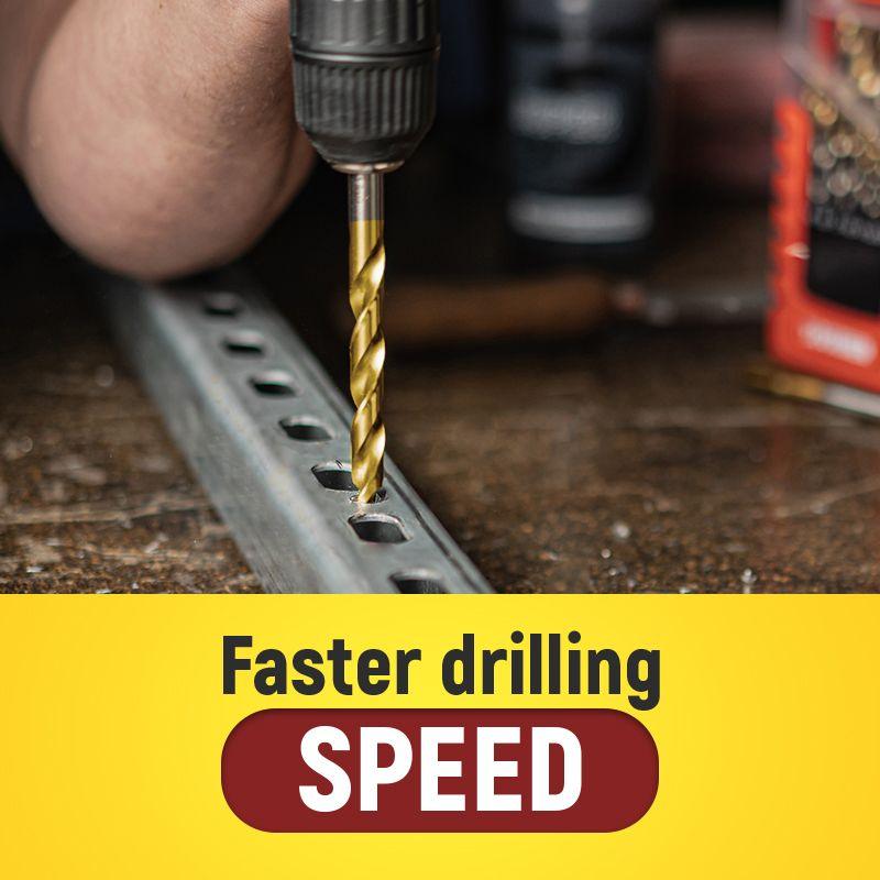 🔧✨ סט מקדחות ציפוי טיטניום | 50/60/70/99 יחידות | קידוח עץ, מתכת, פלסטיק ומתכת | פלדת HSS מקצועית 🏆