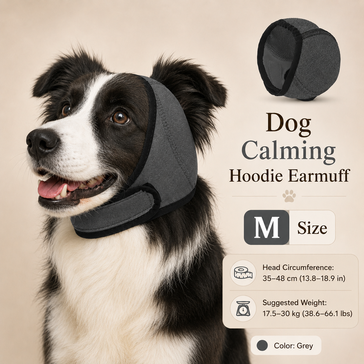 🐶🛡️ Waterproof Dog Calming Hoodie | Noise & Water Protection