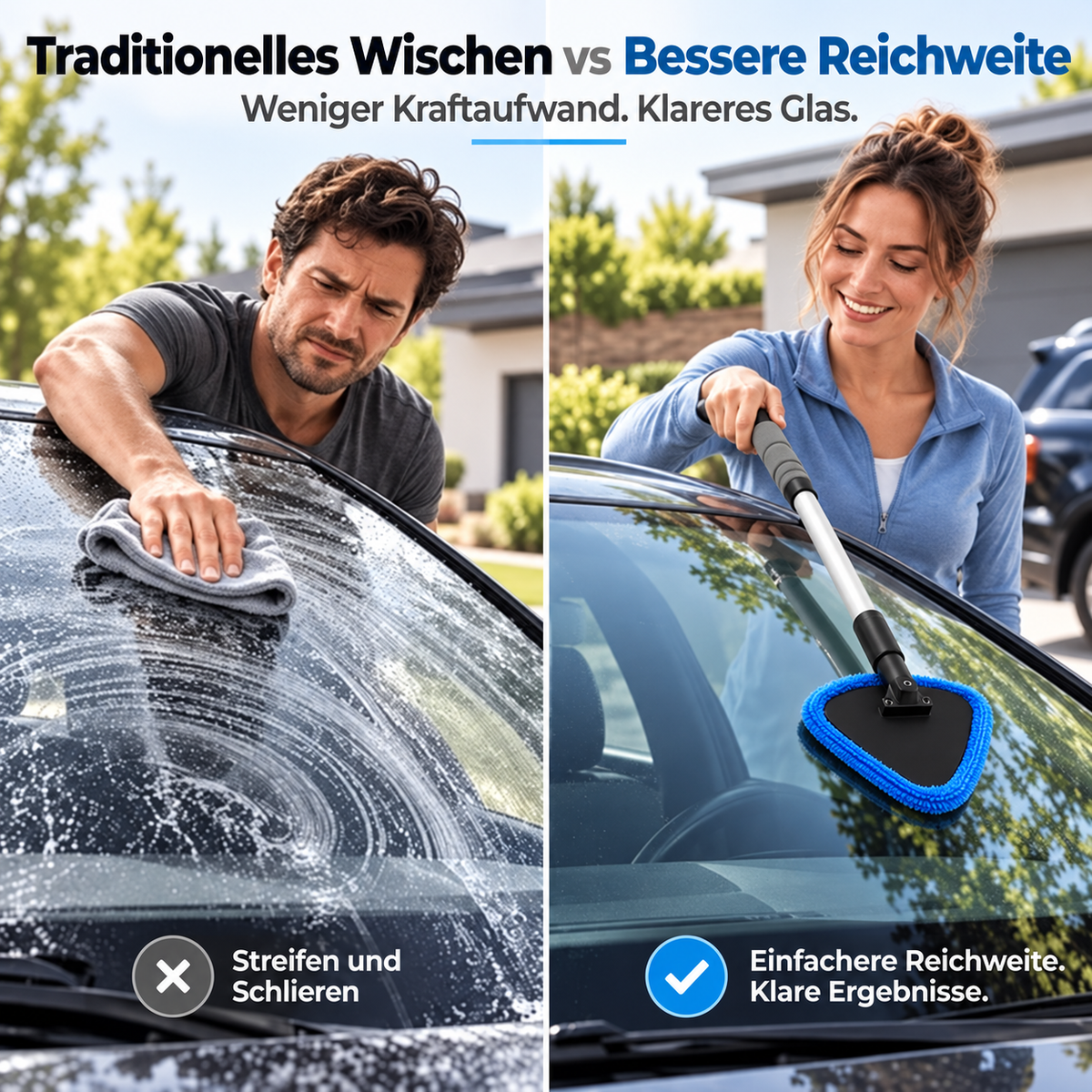 🎁2026 New Arrivals 50% OFF💥 Dual Magnetic Car Window Cleaner | Streak-Free Cleaning Kit for Car Glass 🛡️💪