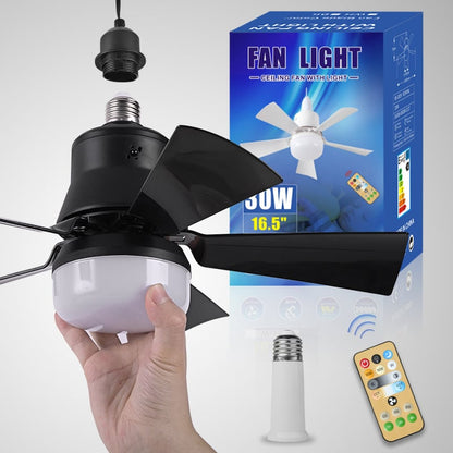 ⏳מבצע יום אחרון: 49% הנחה🔥 מאוורר תקרה עם תאורת LED SmartBreez™ 40W – 20.5 אינץ', שקט במיוחד עם שלט רחוק 🎯 | E27 + מתאם B22 חינם 🔌 | לחדר שינה 😴, מטבח 👩‍🍳 ומוסך 🛠️ – מוכן לשימוש בבריטניה!