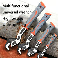 🔥Time-Limited Special💥🔧 Self-Locking Pipe Wrench: One-Hand Lock, 7-43mm Grip, Chrome Vanadium Steel