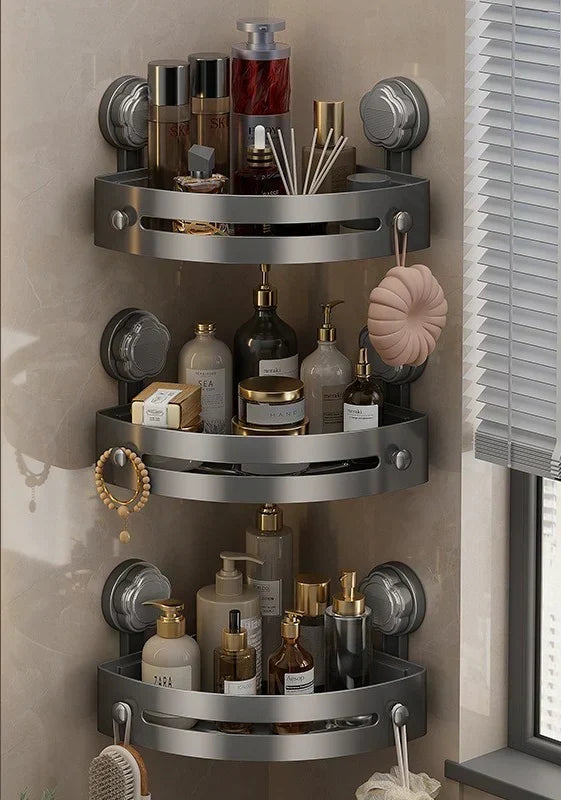 🔥 Hot Sale 50% OFF 🔥 Corner Shower Storage Rack🚿 - Space-Saving & Easy to Install, Perfect for Organizing Toiletries ✨