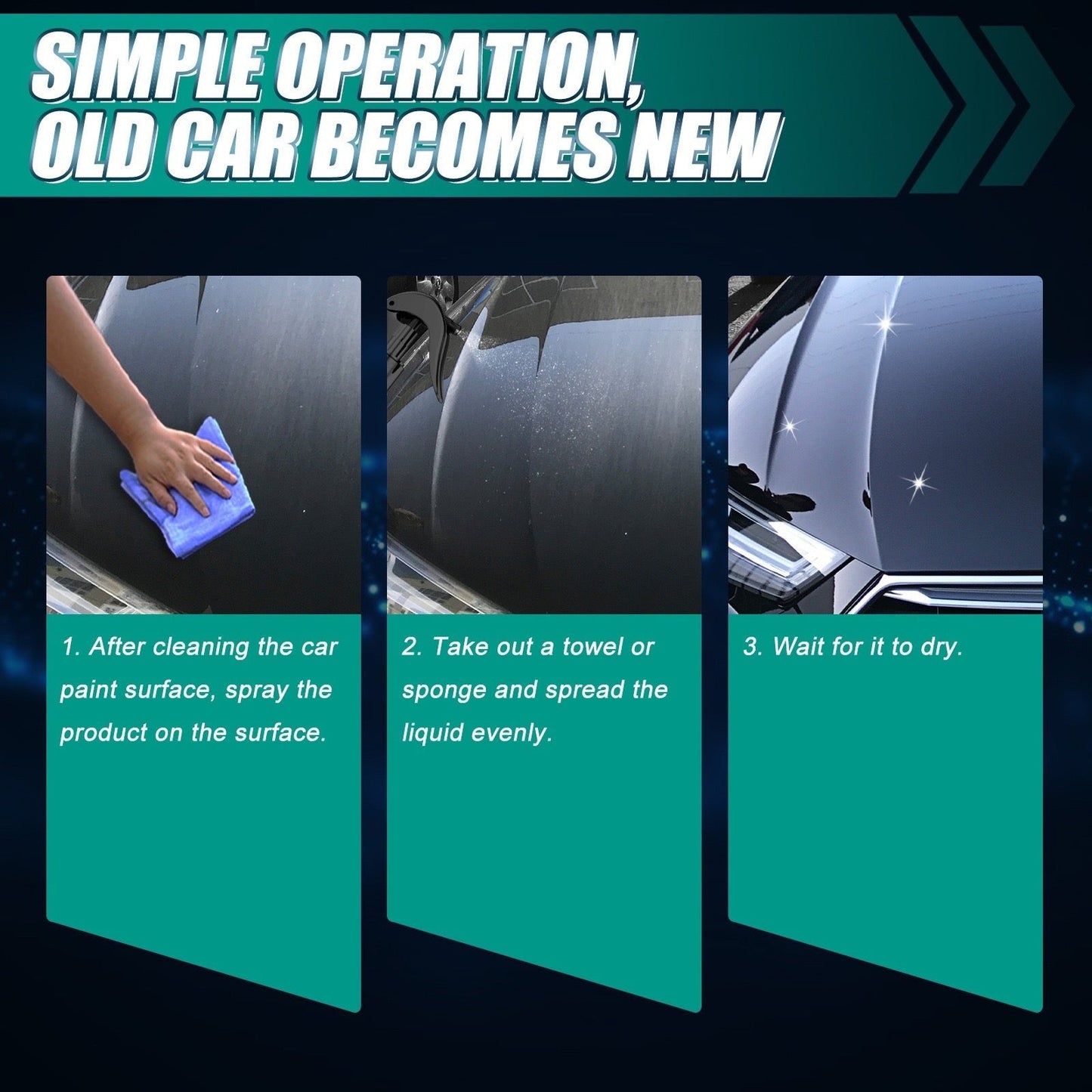 🚗✨ ספריי ציפוי קרמי 3-ב-1 לרכב | ננוטכנולוגיה | ניקוי, ציפוי וברק בתנועה אחת | הגנה לחודשים 🔥