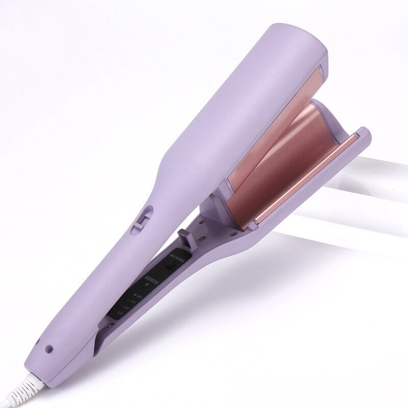 🔥 French V-Shape Egg Roll Hair Waver: Anti-Scald, 15s Heat-Up, 4 Temps, 40M Ions