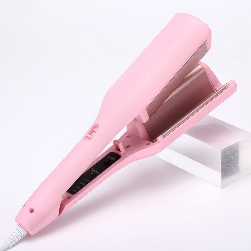 🔥 French V-Shape Egg Roll Hair Waver: Anti-Scald, 15s Heat-Up, 4 Temps, 40M Ions