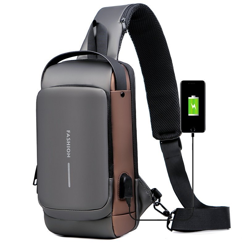 🎒 תיק כתף ספורט נגד גניבה ✨ | טעינת USB | מנעול קומבינציה | דוחה מים | 4 צבעים 🔒