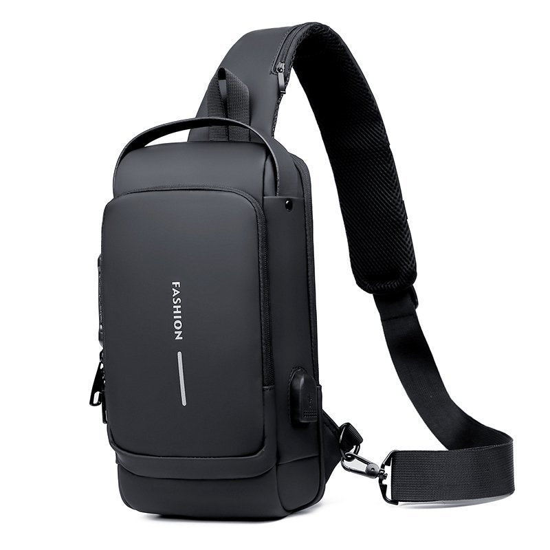 🎒 תיק כתף ספורט נגד גניבה ✨ | טעינת USB | מנעול קומבינציה | דוחה מים | 4 צבעים 🔒