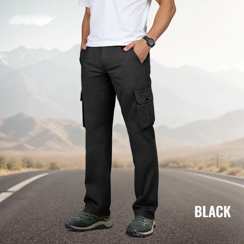 🔥👖 מכנסיים עמידים לגברים במגוון צבעים🥾——גזרה נינוחה עם מספר כיסים, מעוצבת לבילוי ועבודה בחיק הטבע - קנה 2 קבל משלוח חינם