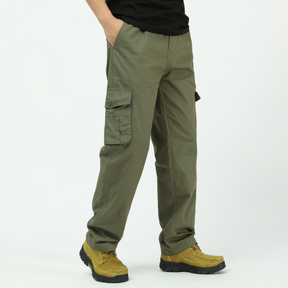 🔥👖 מכנסיים עמידים לגברים במגוון צבעים🥾——גזרה נינוחה עם מספר כיסים, מעוצבת לבילוי ועבודה בחיק הטבע - קנה 2 קבל משלוח חינם