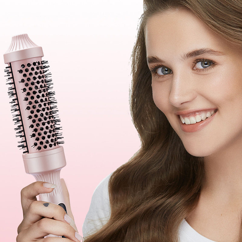 💇‍♀️✨ מברשת עיצוב שיער 2-ב-1 | נפח וברק ב-3 דקות | טכנולוגיית איונים | קרמיקה טורמלין 🔥