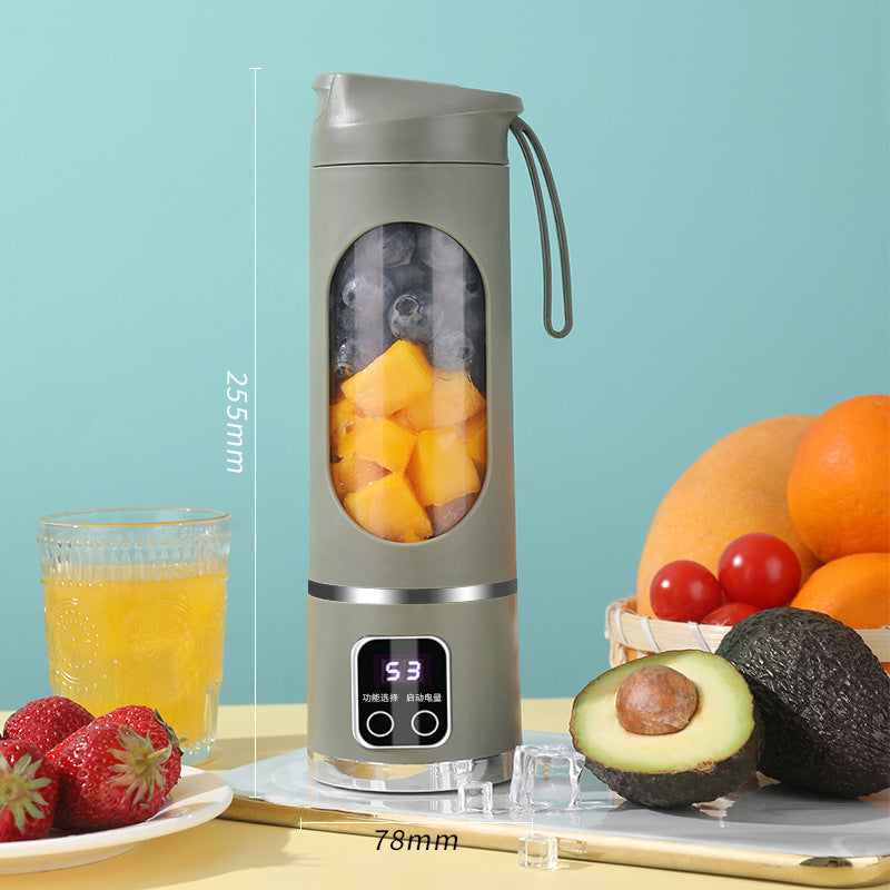 🍋⚡ מיקסר נייד אלחוטי | 450מ"ל | תצוגת סוללה דיגיטלית | להכנה ב-30 שניות ✨