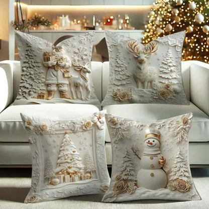 🎅מכירה מוקדמת לחג המולד 50% הנחה🎉כיסויי כריות דקורטיביים אלגנטיים לחג המולד