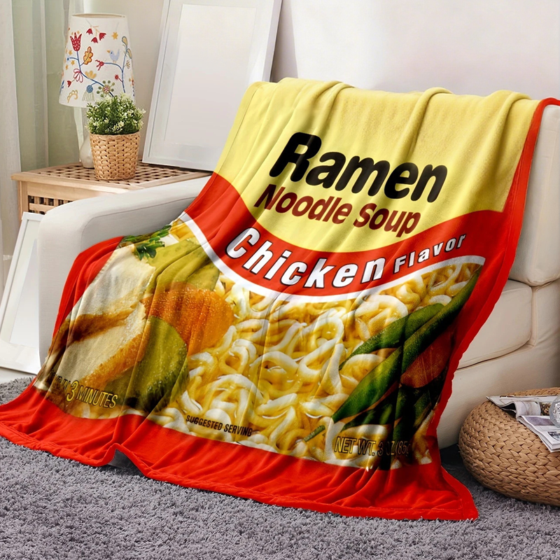 שמיכת פלנל עם הדפס אמנותי - רכה ונעימה במיוחד, מושלמת לספה, למיטה ולפינת קריאה