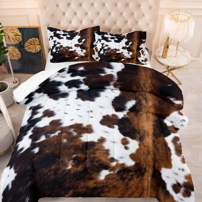 🐮 50% הנחה! 🛏️ ציפית שמיכה עם הדפס פרה – רכה וקל משקל, עיצוב כיפי, סט שלם ✨