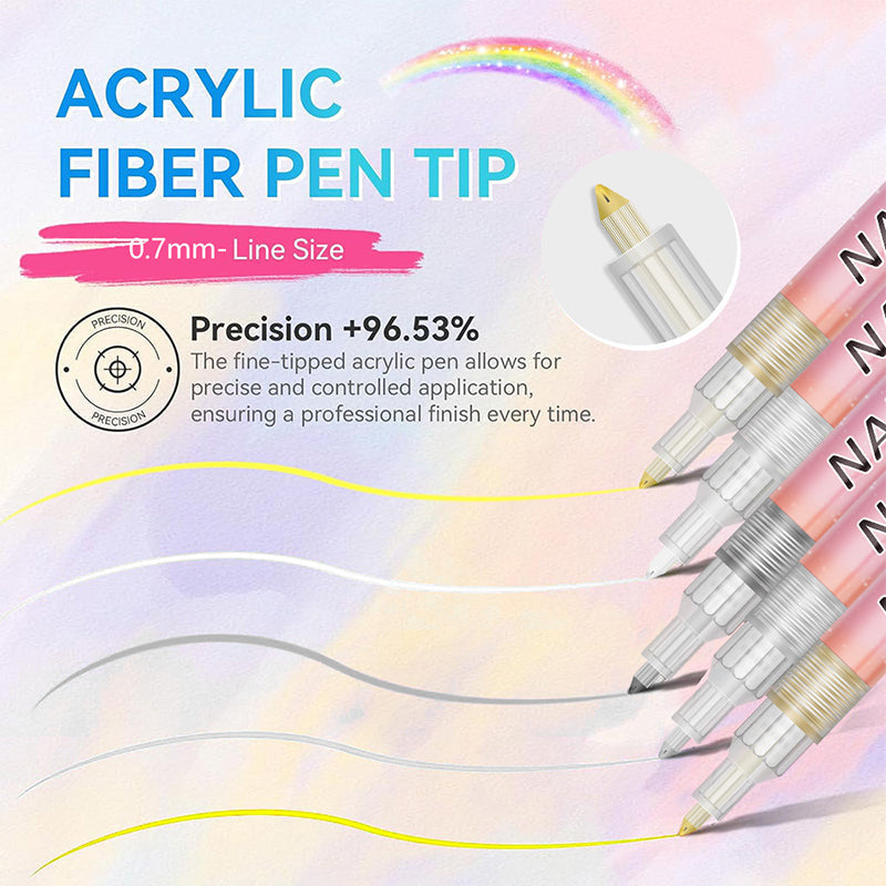 🎁מתנת חג המולד🎄סט עטי ציפורניים מקצועיים ב-12 צבעים