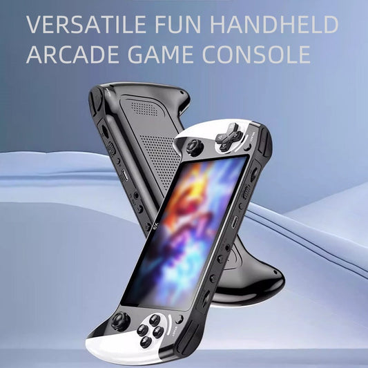 🎮✨ קונסולת משחקים כף יד | מסך HD 5.5 אינץ' | פלט לטלוויזיה | 9 אמולטורים מובנים 🕹️📺