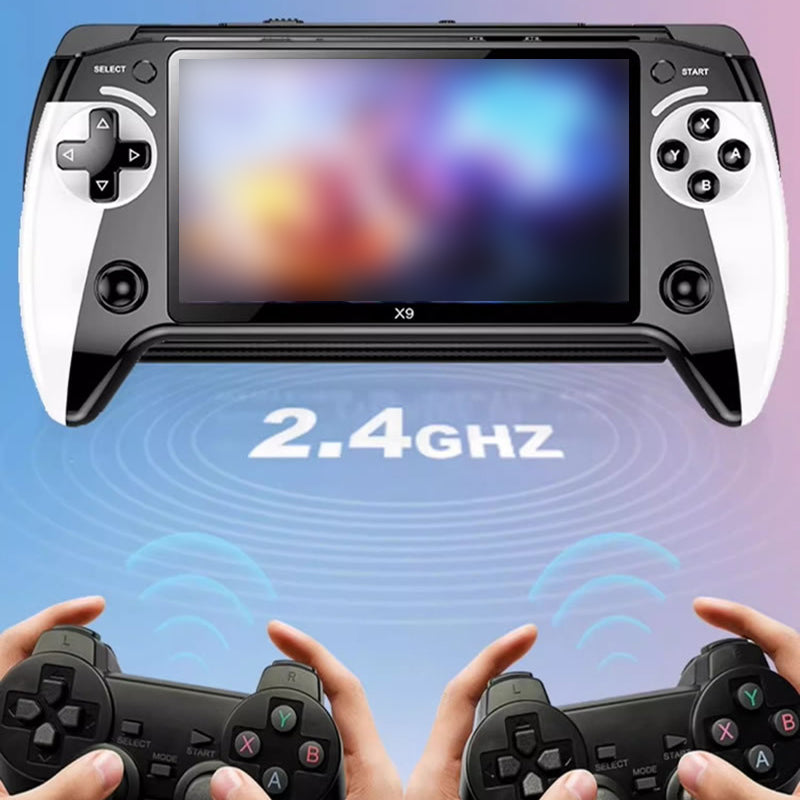 🎮✨ קונסולת משחקים כף יד | מסך HD 5.5 אינץ' | פלט לטלוויזיה | 9 אמולטורים מובנים 🕹️📺