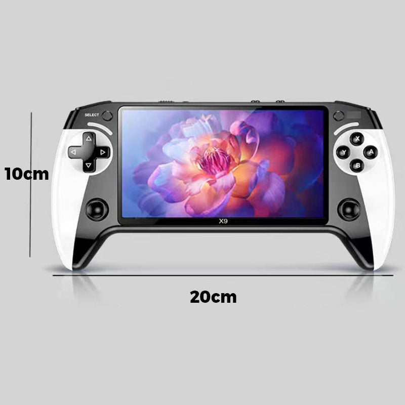 🎮✨ קונסולת משחקים כף יד | מסך HD 5.5 אינץ' | פלט לטלוויזיה | 9 אמולטורים מובנים 🕹️📺