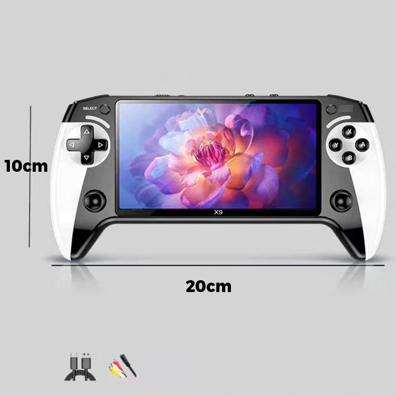 🎮✨ קונסולת משחקים כף יד | מסך HD 5.5 אינץ' | פלט לטלוויזיה | 9 אמולטורים מובנים 🕹️📺