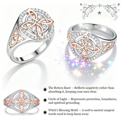 🔮✨New Arrival ✨💖Valentine's DayHot Sale 60% OFF✨💍Handmade Witch's Return-Knot Protection Ring💞Protect Your Loved Ones