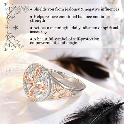 🔮✨New Arrival ✨💖Valentine's DayHot Sale 60% OFF✨💍Handmade Witch's Return-Knot Protection Ring💞Protect Your Loved Ones