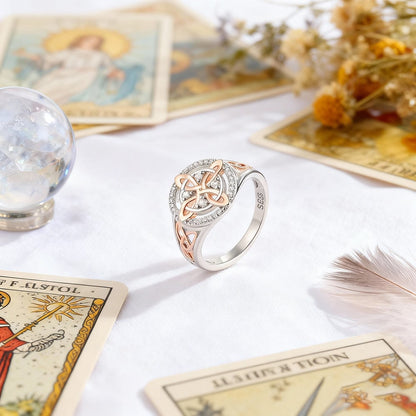 🔮✨New Arrival ✨💖Valentine's DayHot Sale 60% OFF✨💍Handmade Witch's Return-Knot Protection Ring💞Protect Your Loved Ones