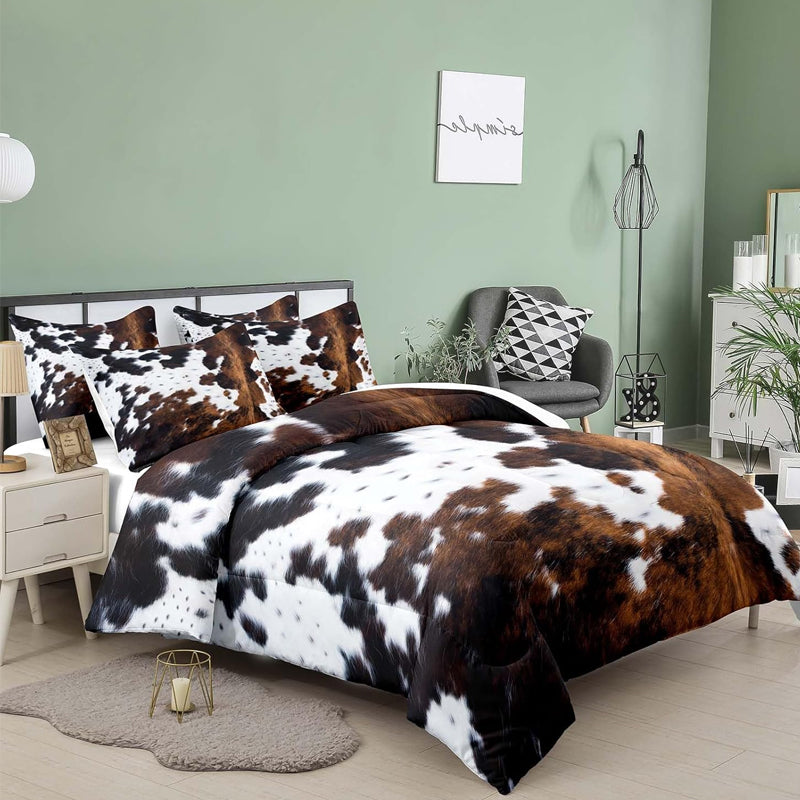 Cow Print Duvet Cover Set