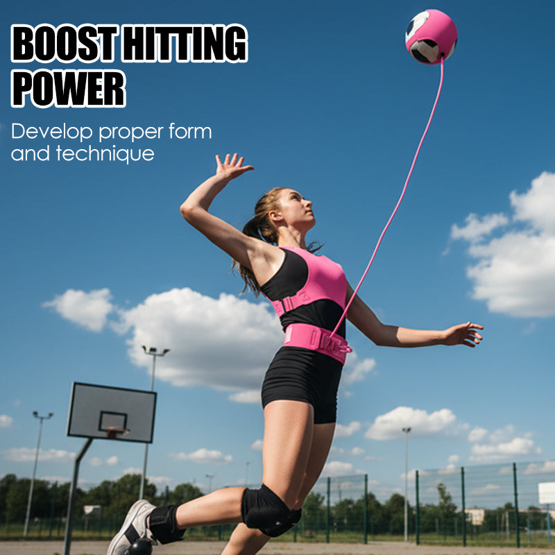 🏐 50% OFF! ✨ Volleyball Training Aid with Elastic Cord – Practice Serves & Spikes Solo at Home