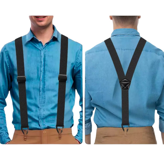 🔥מבצע יום אחרון 60% הנחה⏰👔🔗👖כתפיות גברים עם גב אלכסוני וקליפסים🎁